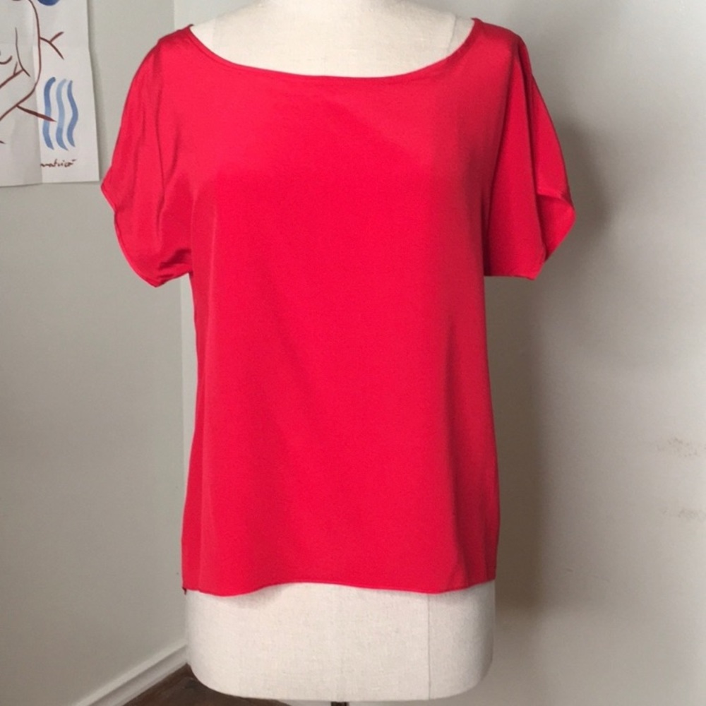 Amanda Uprichard silky red top